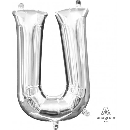 L16 16" (SILVER) Mini Foil Letter U